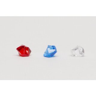 Kristallsteine / Edelsteine in 3 Farben